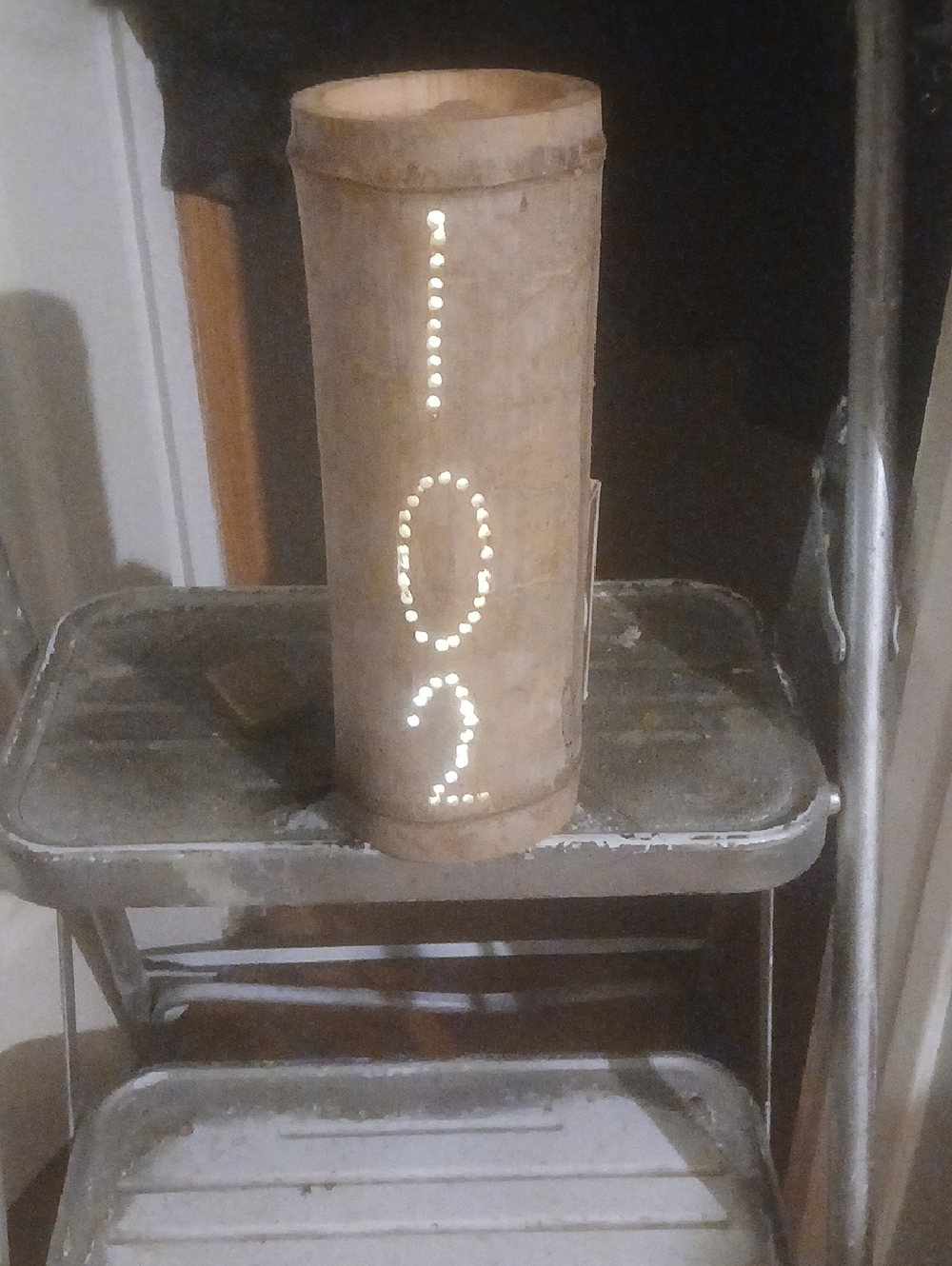 Bamboo Rustic Address Light Up Porch Decor